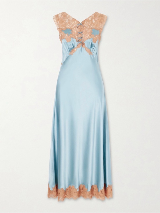 Doen Other - Doen marcelle silk and lace dress